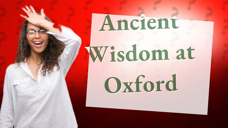Ancient Wisdom at Oxford