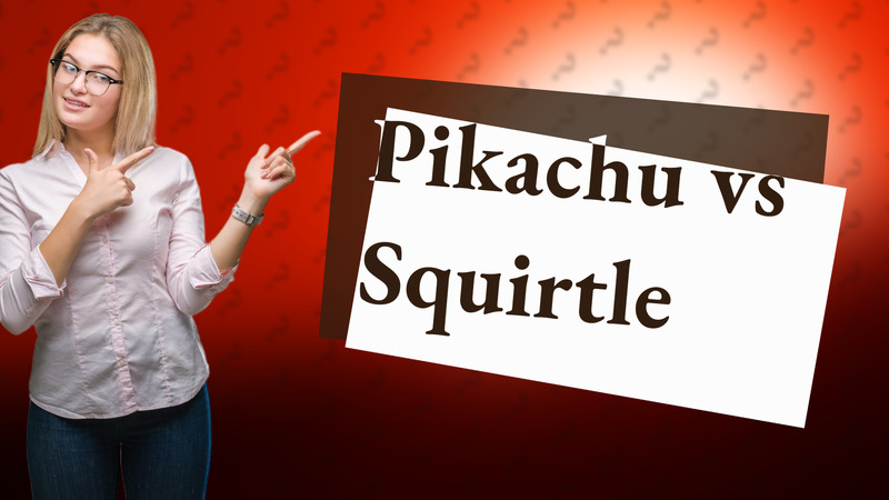 Pikachu vs Squirtle