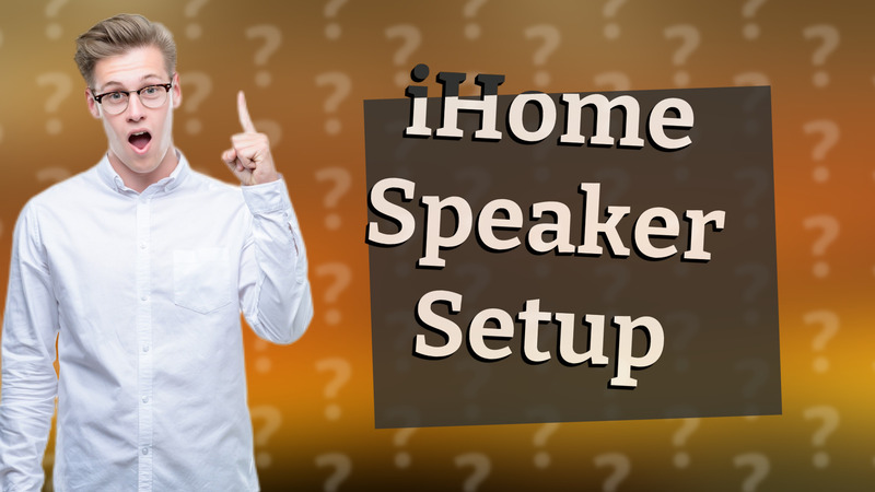 iHome Speaker Setup