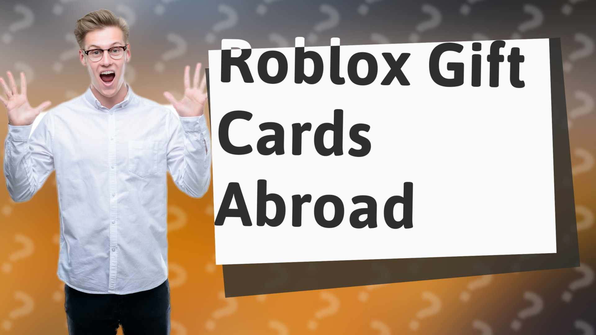 Roblox Gift Cards Abroad