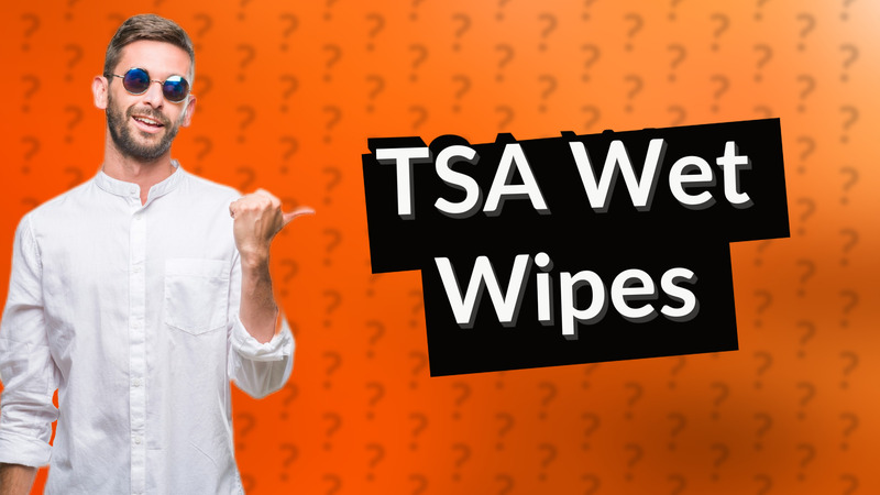 TSA Wet Wipes