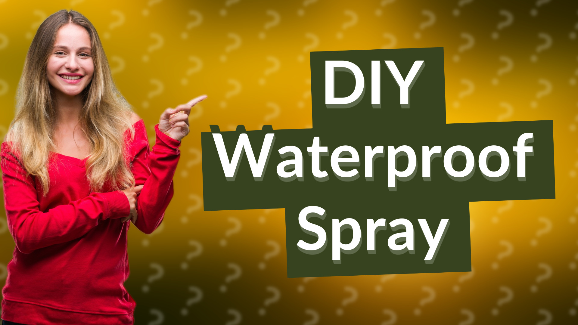DIY Waterproof Spray