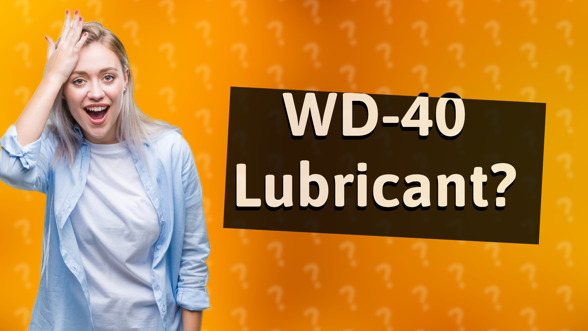 WD-40 Lubricant?
