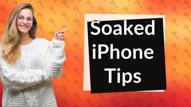 Soaked iPhone Tips