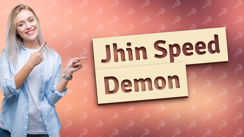 Jhin Speed Demon