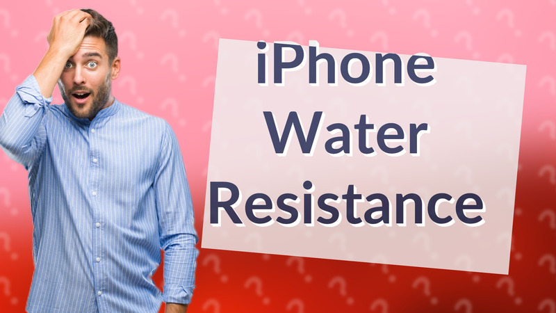 iPhone Water Resistance