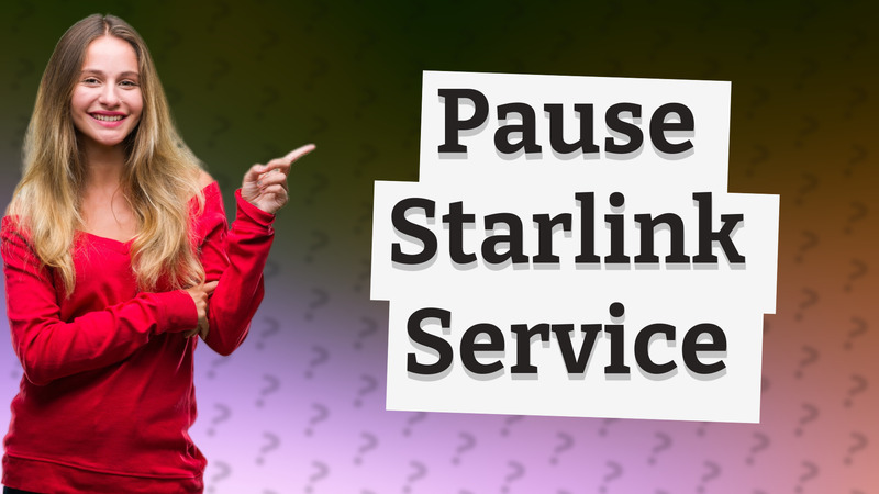 Pause Starlink Service