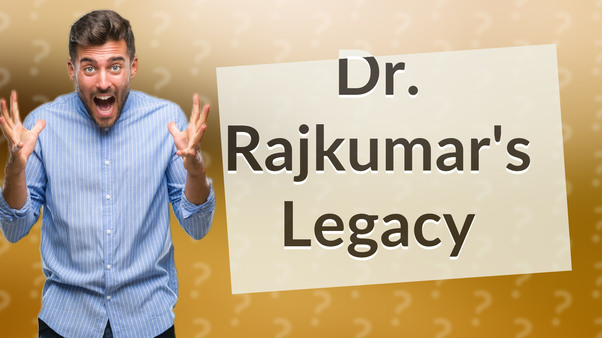 Dr. Rajkumar's Legacy