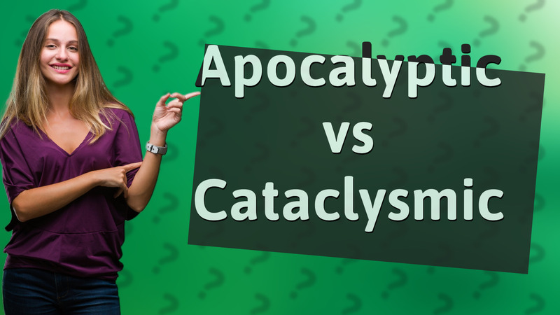 Apocalyptic vs Cataclysmic