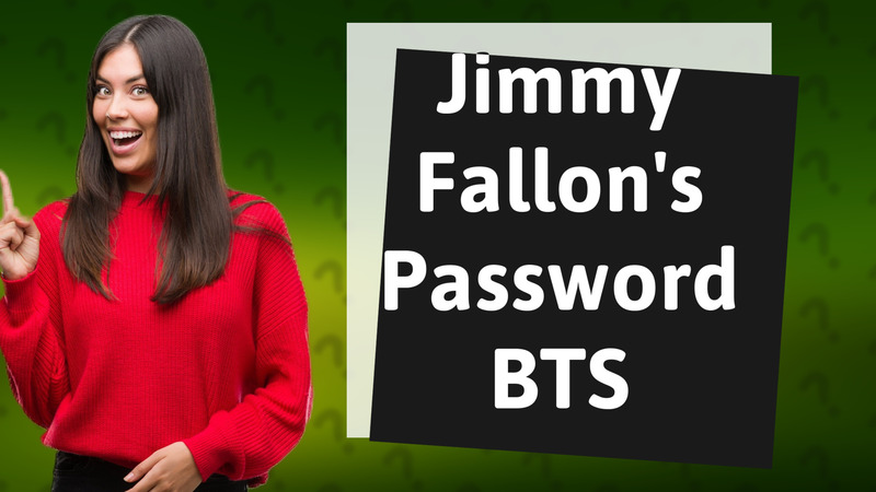 Jimmy Fallon's Password BTS