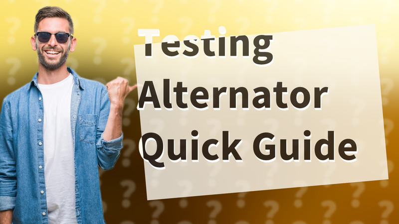 Testing Alternator Quick Guide