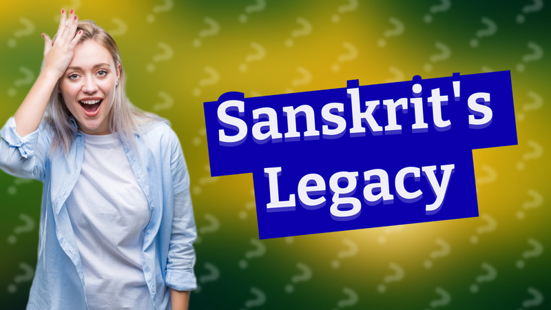 Sanskrit's Legacy