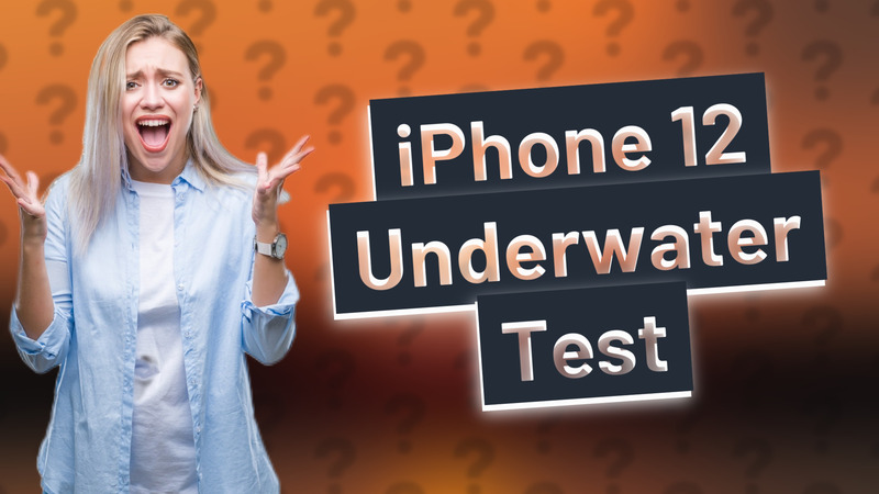 iPhone 12 Underwater Test