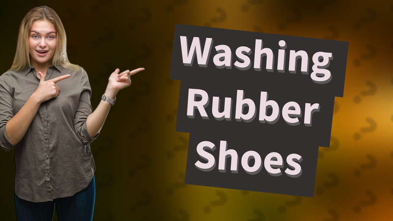 Washing Rubber Shoes