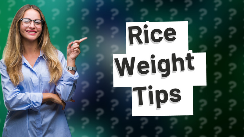 Rice Weight Tips