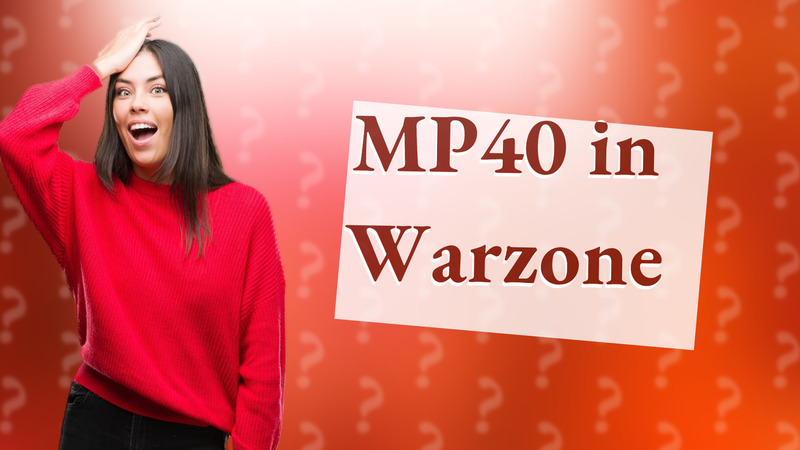MP40 in Warzone