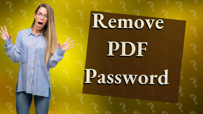 Remove PDF Password