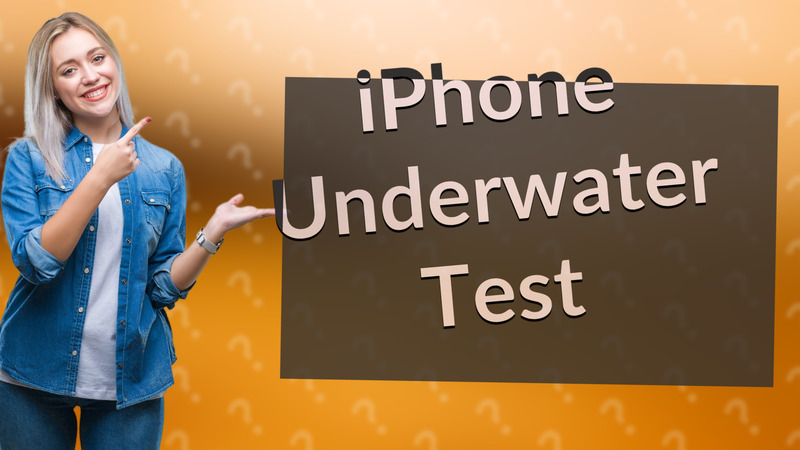 iPhone Underwater Test