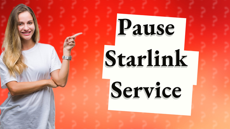 Pause Starlink Service