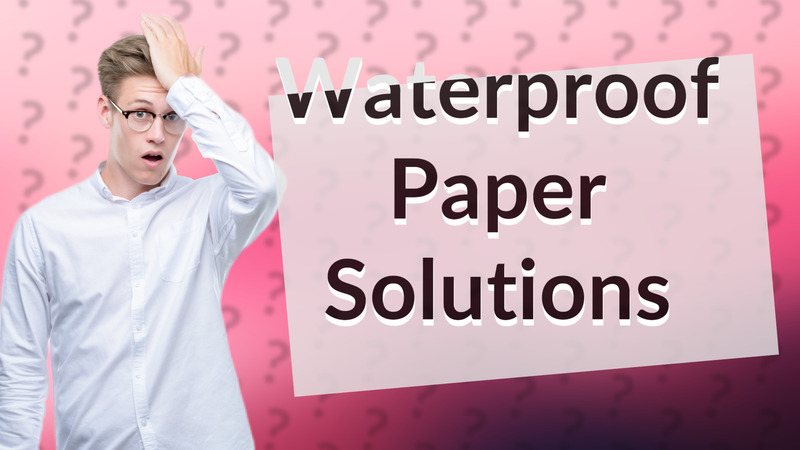 Waterproof Paper Solutions