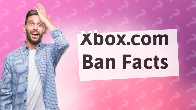 Xbox.com Ban Facts