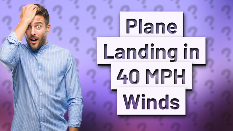 Plane Landing in 40 MPH Winds