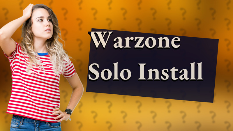 Warzone Solo Install