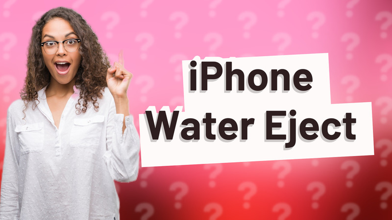 iPhone Water Eject