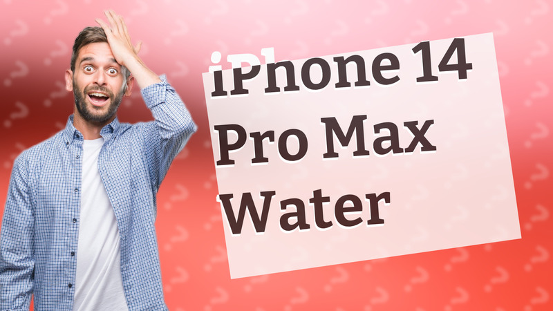 iPhone 14 Pro Max Water