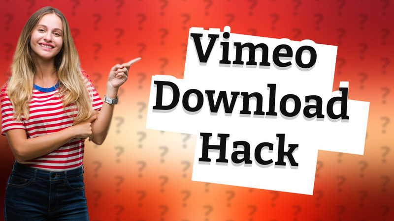 Vimeo Download Hack