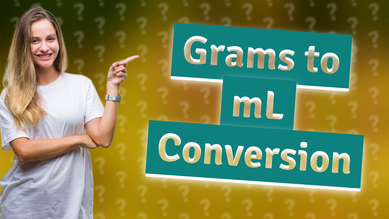 Grams to mL Conversion