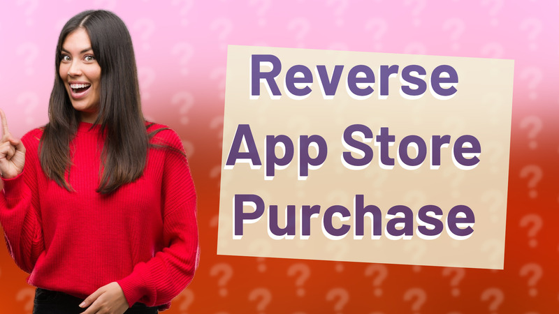 Reverse App Store Purchase