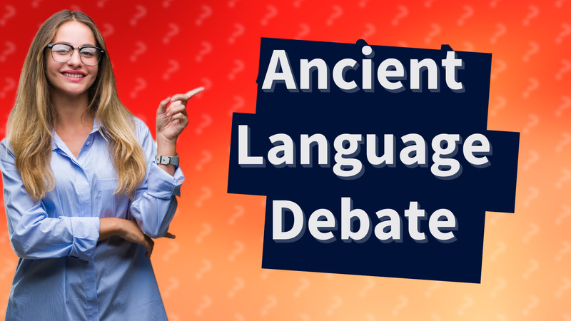 Ancient Language Debate