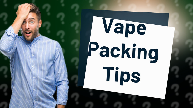 Vape Packing Tips