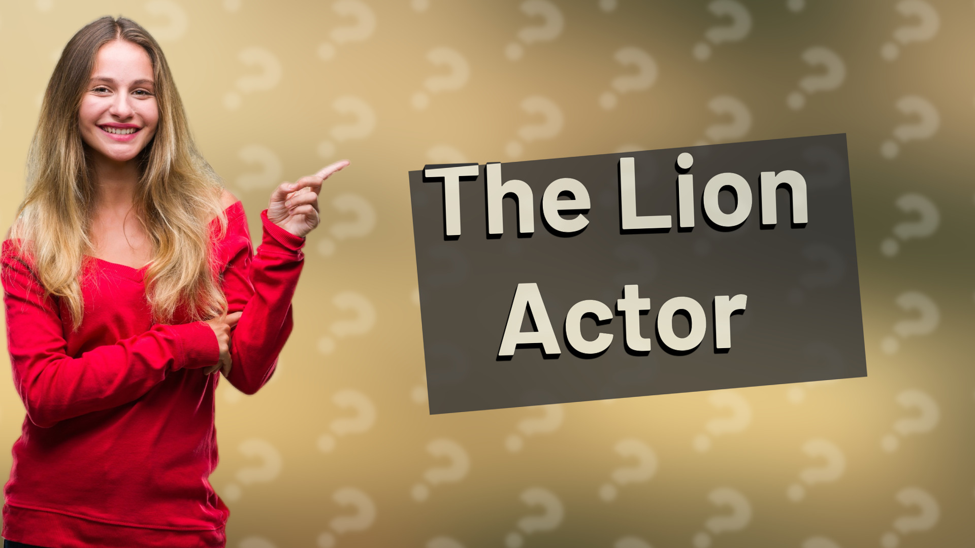 The Lion Actor