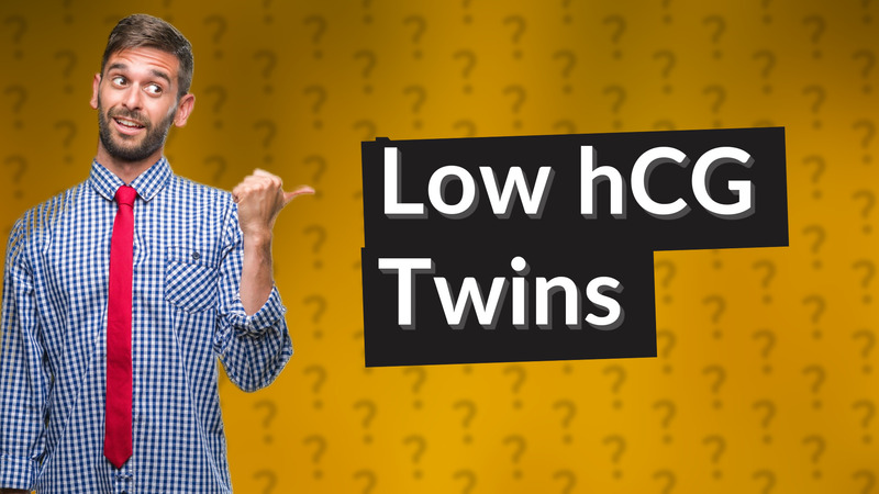 Low hCG Twins