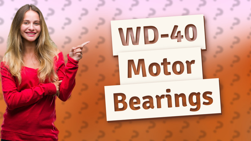 WD-40 Motor Bearings