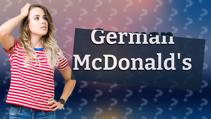 German McDonald's