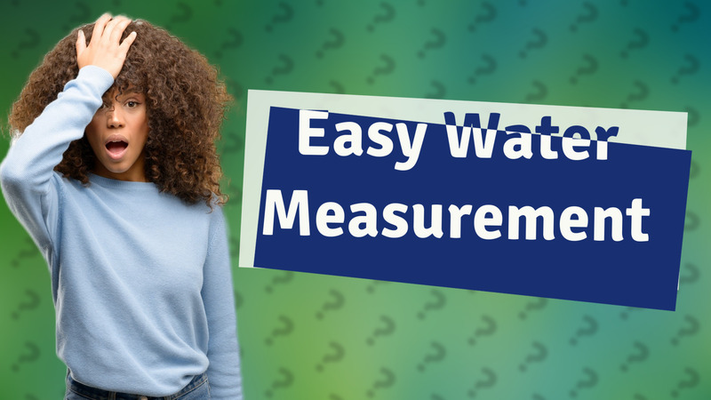 Easy Water Measurement