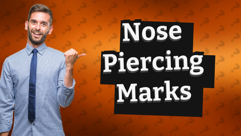 Nose Piercing Marks