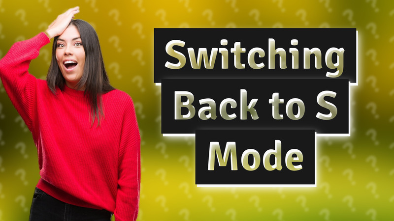 Switching Back to S Mode