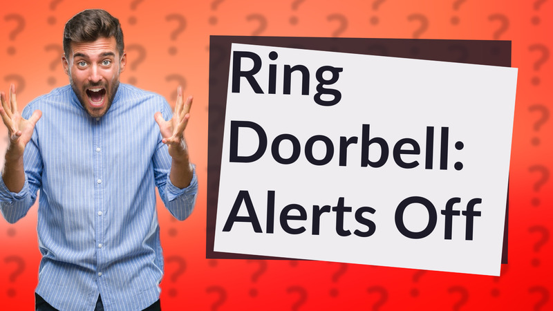 Ring Doorbell: Alerts Off