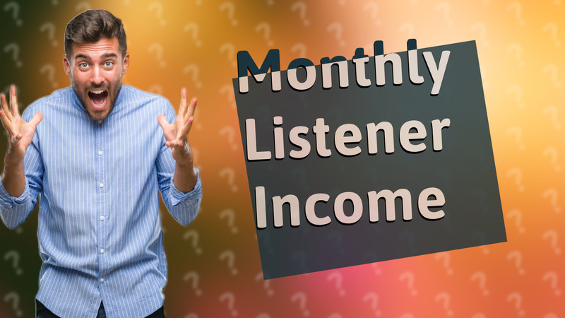 Monthly Listener Income