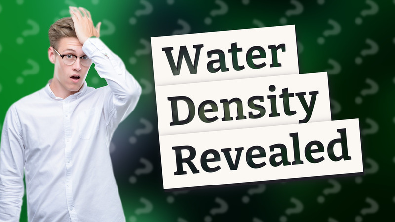 Water Density Revealed