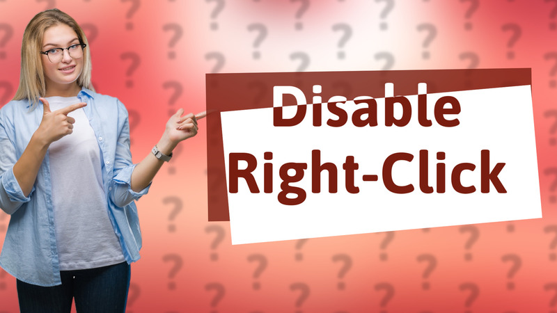 Disable Right-Click