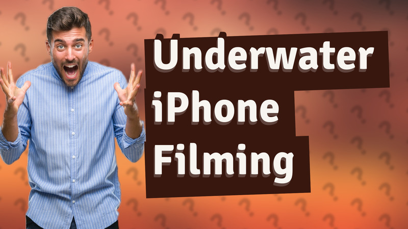 Underwater iPhone Filming
