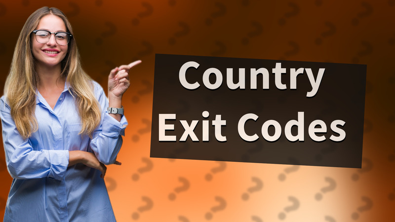 Country Exit Codes