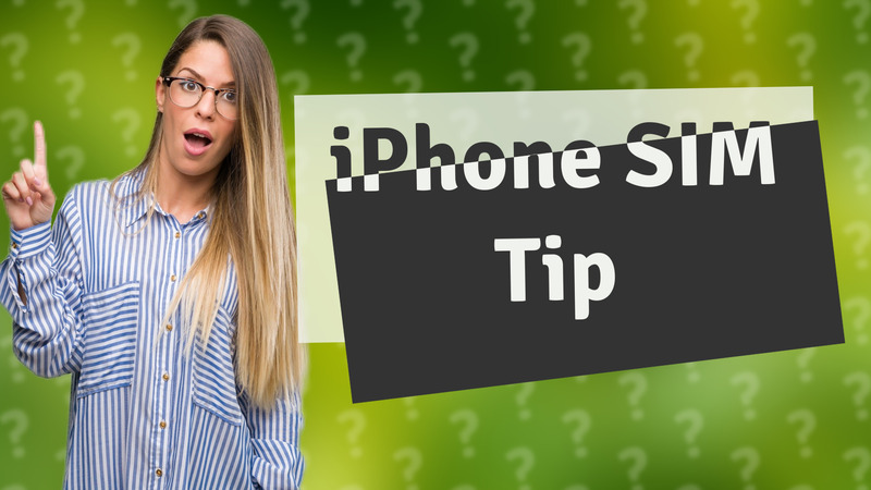 iPhone SIM Tip
