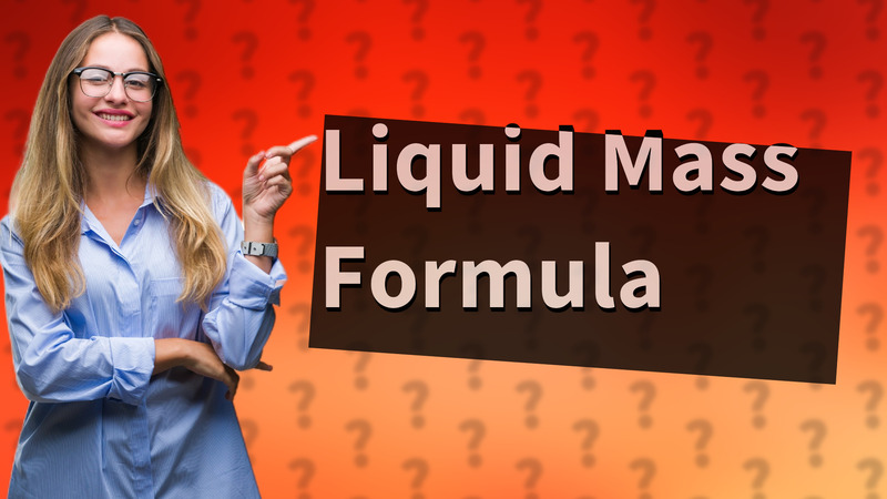 Liquid Mass Formula