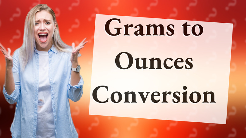 Grams to Ounces Conversion